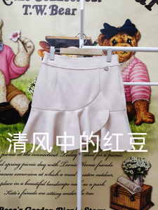 1折Teenie Weenie专柜正品 冬款毛呢休闲裙子短裙TTWH74T04B-00