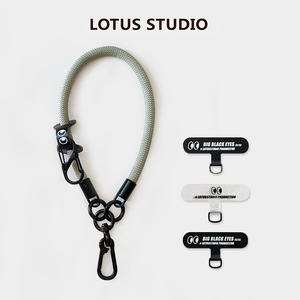 LOTUS STUDIO气泡绿光感烟青眼睛系列手绳手机挂片环防丢绳