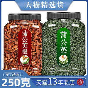 蒲公英茶正品新玫瑰花根和叶茶鲜苦丁干婆婆丁草中药材官方旗舰店