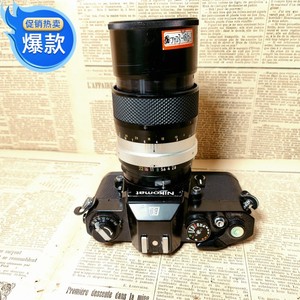 古董尼康马特Nikomat黑色EL金属单反135胶卷相机135mm2.8长焦镜头