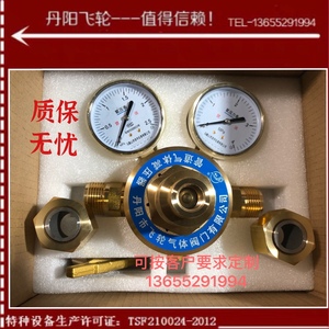 丹阳飞轮YQJ-12D氧气 氢气氩气空气汇流排管路管道全铜减压器气体