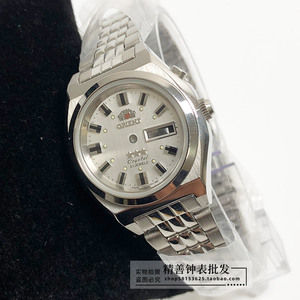 双狮表壳55840 55841机芯女款双历机械壳不锈钢包片表带手表配件