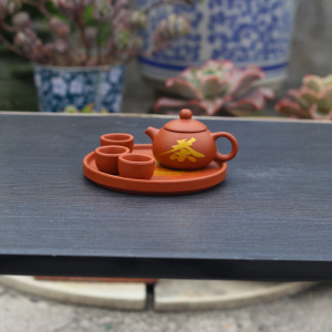 中式紫砂茶具套装特小号儿童玩具陶瓷小茶具迷你袖珍旅行茶具茶船