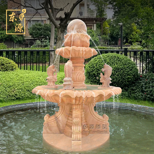 石雕喷泉流水风水球欧式大理石喷水池户外庭院假山鱼池造景装饰
