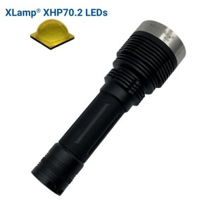 21700充电电池大功率强光30W户外大光斑手电筒CREE XHP70.2白黄灯