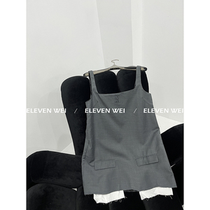 【ELEVEN WEI】3.11新品/ 绝绝子！阿miu~叠穿百搭西服连体短裙女