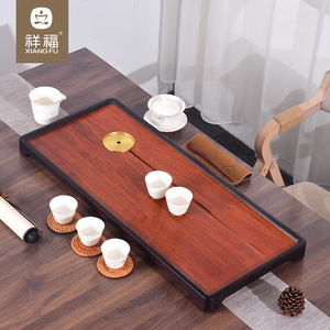祥福璞玉现代纯天然高端会客家用干泡台茶台茶具托盘茶海茶几茶盘