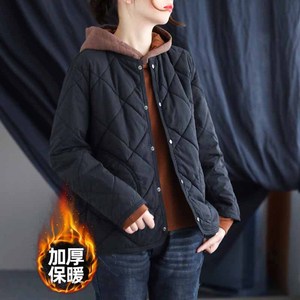 品牌折扣店剪标清仓特价外贸尾货轻便羽绒棉服女菱格加厚保暖外套