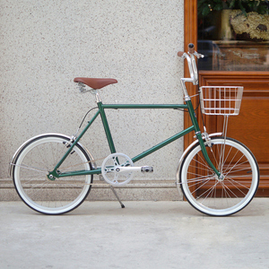 清仓DayDayBike20寸墨绿色男女式复古小轮自行车轻便单车城市代步