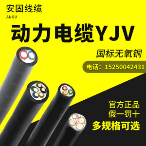 国标阻燃动力电缆ZR-YJV2芯3芯4芯5芯3+1  3+2  4+1现货供应纯铜