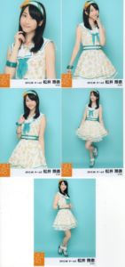 AKB48 SKE48 松井玲奈 2012.08 个别 生写真 5张set 蓝背