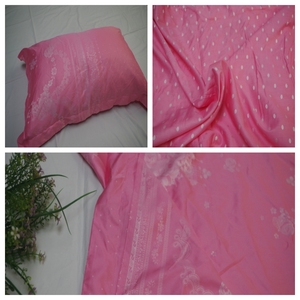 出口尾单天丝莱赛尔枕套丝滑枕头袋单人软滑外套活性印染粉色艳花