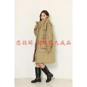 2023新款羽美思A003半成品羽绒服九成品衣壳衣皮面包服女翻新加工