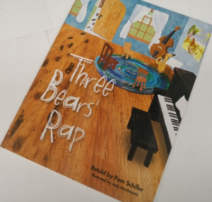 儿童平装绘本 特价书！剪贴画绘本THREE BEAR 三个熊 RAP