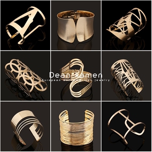 欧美时尚个性仿金手镯Fashion personality metal bracelet women