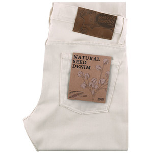 【断码清仓】Naked&Famous10oz Natural Seed原始天然白色牛仔裤