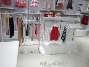 木质烤漆服装饰品陈列柜货架中岛柜童装店展示柜货柜双面母婴展柜