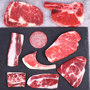 仿真生牛排模型假烤肉片猪肉牛肉生鲜肉影视摆件西餐美食饰品道具