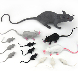 仿真老鼠模型塑胶白灰黑鼠教具拍摄写真道具整蛊愚人鬼节儿童玩具