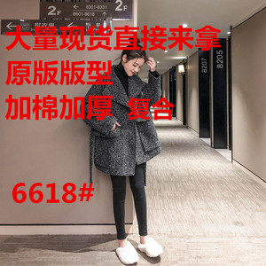 毛呢外套女短款2019新款秋冬装韩版时尚宽松小个子人字纹呢子大衣