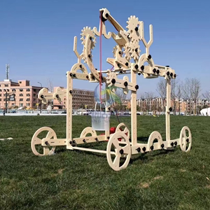 安吉游戏积木儿童户外大型碳化组合实木螺母室外拼插建构玩具