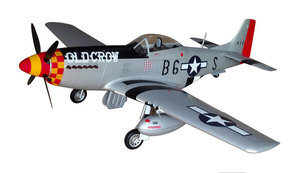 TOPRC 油动固定翼 模型飞机 50cc P51DB6S二战像真机 野马战斗机