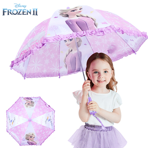 迪士尼儿童雨伞女孩幼儿园女童小号2-8岁宝宝冰雪公主风艾莎小伞5