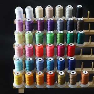 40色500米缝纫机线大卷裁缝线绣花弹力面料家用多色手工线缝衣线