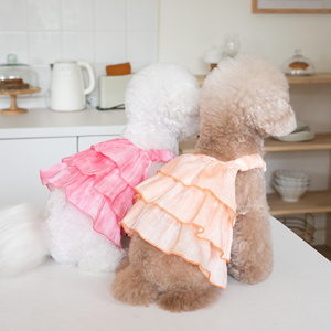 夏季薄款宠物公主连身裙子泰迪比熊吊带蛋糕裙小型犬狗狗短款衣服