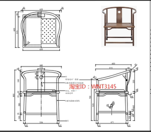 CAD代画/家具三视图/美式/欧式/中式/餐桌椅/简约/衣柜鞋柜深化图