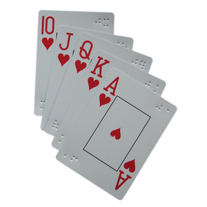 盲文塑料扑克牌大字体盲人扑克牌（大牌）