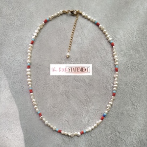 天然巴洛克淡水珍珠项链 日本米珠 出口欧洲小众设计choker锁骨链