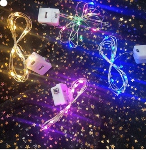 灯串灯led发光灯圣诞灯礼品盒电池盒彩色粉色花灯窜灯 蛋糕装饰灯