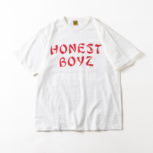 现货 HUMAN MADE T-SHIRT #1704 HONEST BOYZ印花竹节棉短袖T恤