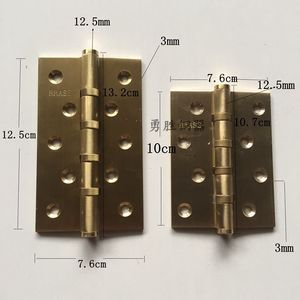 仿古实木门全铜静音轴承4寸  5寸  门铰4*3*3加厚3mm黄铜房门合页