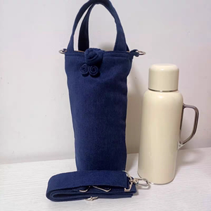 传家壶mini布袋子斜挎户外杯套保护套帆布加厚斜挂茶具收纳水壶袋
