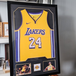 球衣装裱相框NBA签名篮球足球服收藏展示纪念裱框T恤衣服画框定制