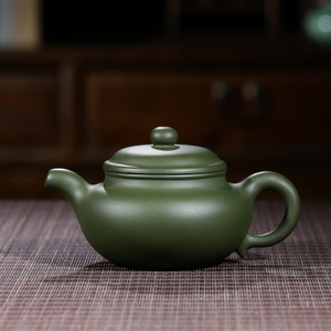 宜兴紫砂壶手工原矿民国绿泥仿古家用泡茶壶单一手壶普洱礼品茶具