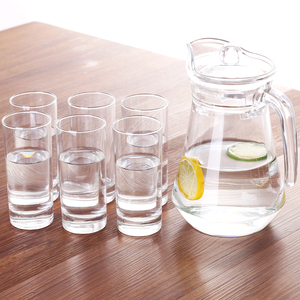 乐美雅玻璃水具套装耐热玻璃杯水杯杯子茶具冷水壶礼品