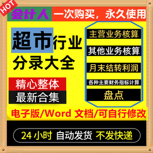 超市行业会计分录大全1电子版公司电脑记账凭证查询财务实操做账