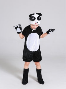 六一新款儿童熊猫演出服幼儿园男女童动物卡通装扮熊猫表演服