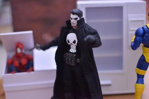 mezco 面妆 惩罚者 头雕 1/12 diy 自改 蚂蚁 头