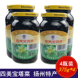 四美酱菜四美宝塔菜375g瓶装扬州特产下饭菜酱菜地环螺丝菜即食