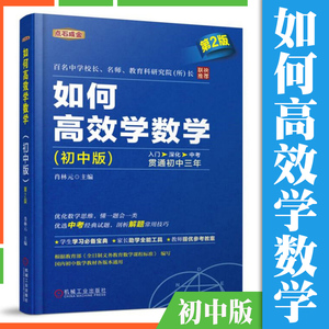 如何高效学数学 初中版第2版 初中数学辅导提高数学成绩 数学学习宝典数学思维解题技巧 中考数学真题解析课外阅读图书籍