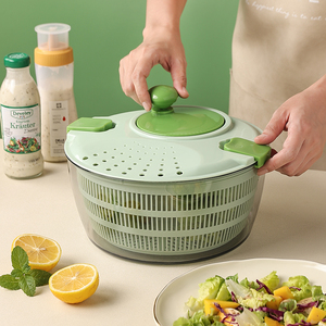 厨房甩菜器脱水机沙拉蔬菜馅脱水器甩干器大容量手摇甩干机甩水器