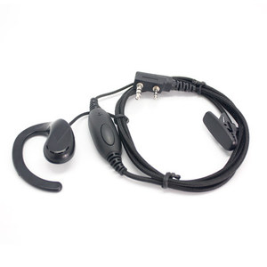 海易达等对讲机耳机 适合Q5对讲机 粗编织线PPS高级优质AB挂耳机