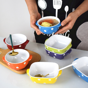 创意欧式陶瓷烤碗烘焙工具焗饭碗 甜品碗烤箱碗布丁碗蒸碗儿童碗