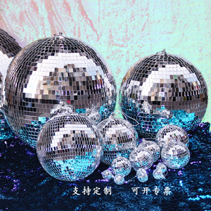 镜面球酒吧disco球夜店KTV舞台反光球婚庆装饰反射玻璃球摄影道具