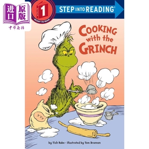 Step into Reading Step 1 Cooking With The Grinch 兰登阅读进阶1苏斯博士 与扫兴的人做饭 英文原版 儿童绘本【中商原版】