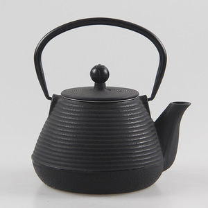 日式螺纹生铁壶素雅茶壶家用户外露营烧水煮茶泡茶铸铁壶茶壶